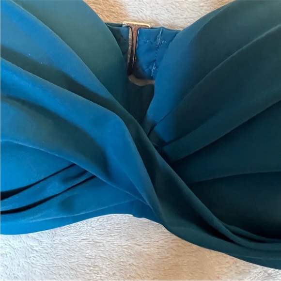 NWOT Deep Blue/Floral High Waisted Bikini - Picture 6 of 6